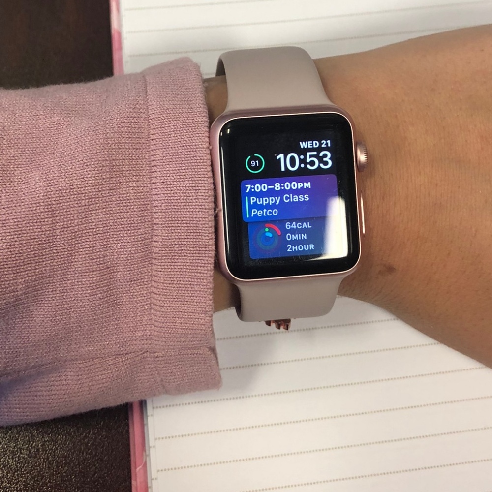 Rose Gold Apple Watch Sport First Generation 38mm